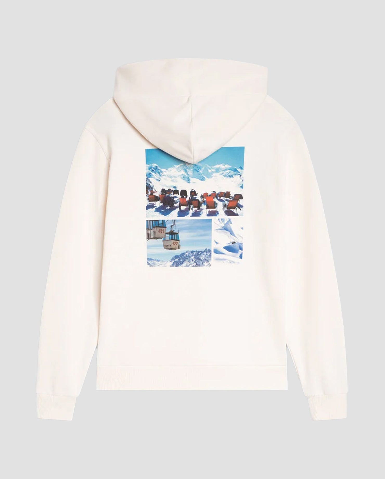 Hoodie Skiing Series White