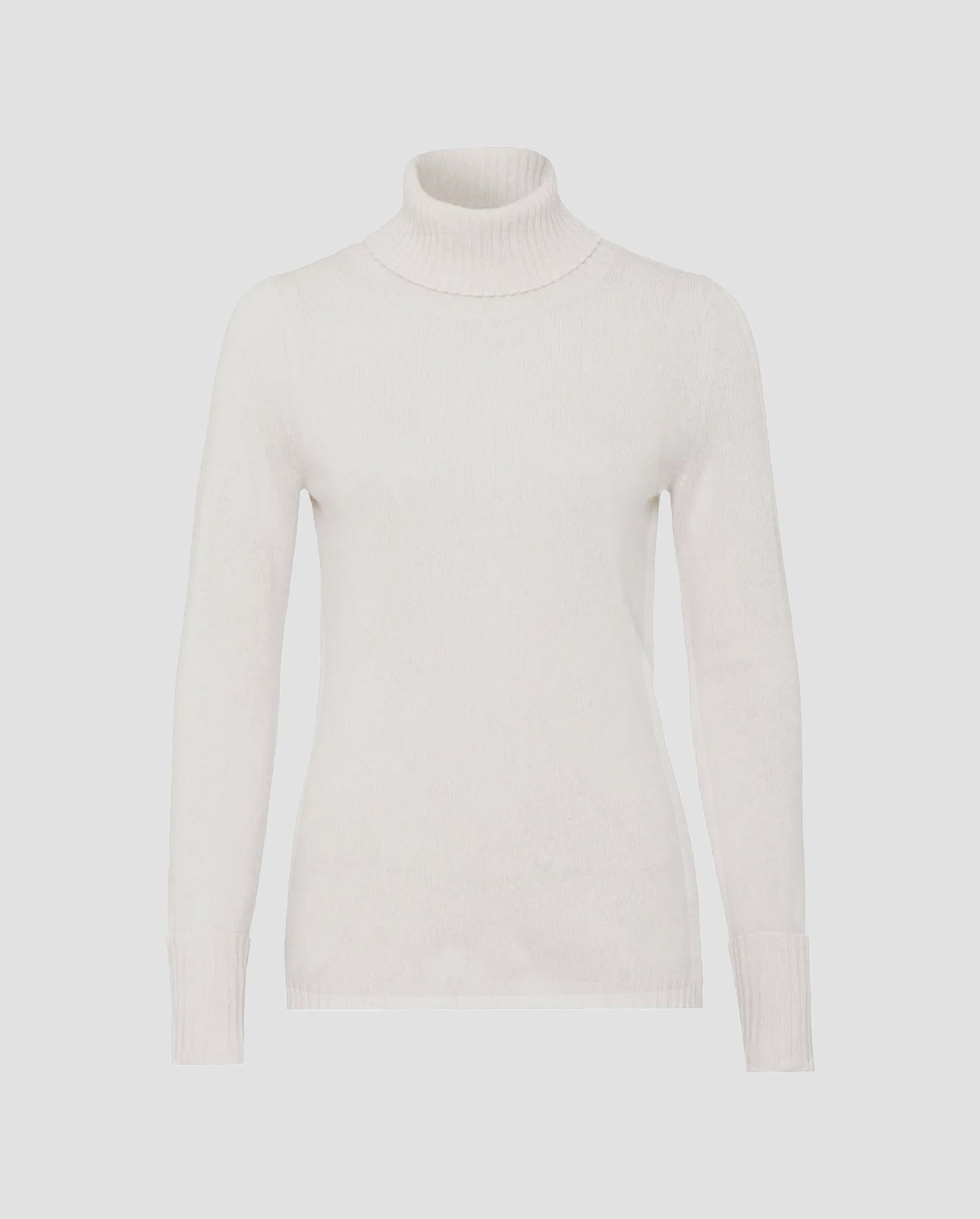 Single-knit turtleneck sweater