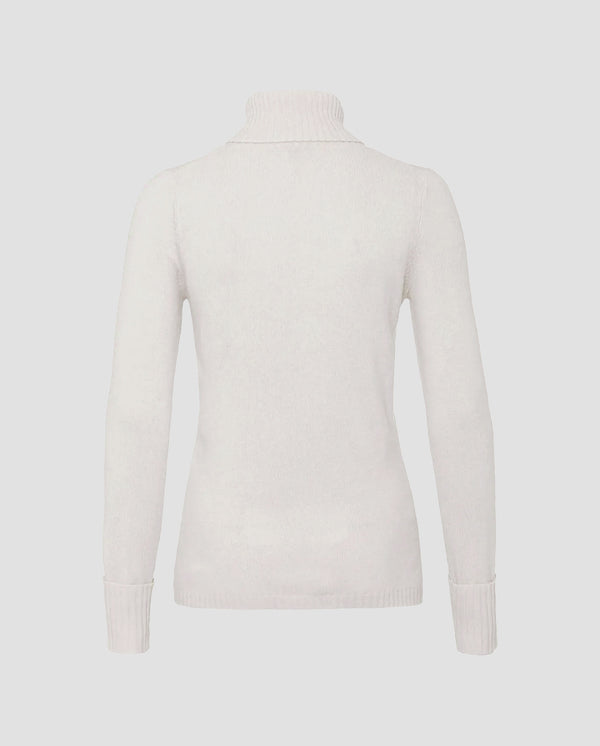 Single-knit turtleneck sweater